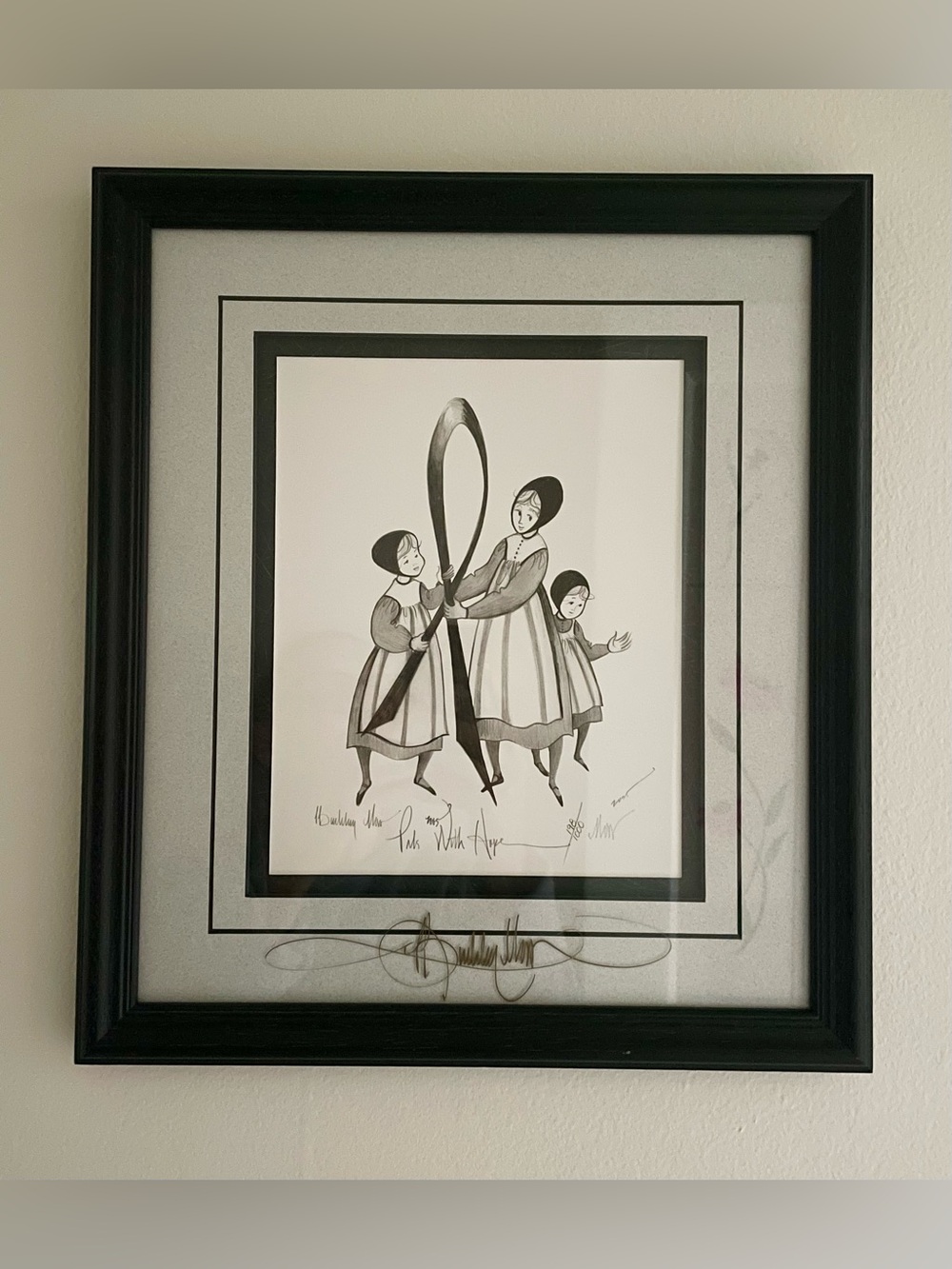 Buckley Moss  “Pals with Hope” original Print
